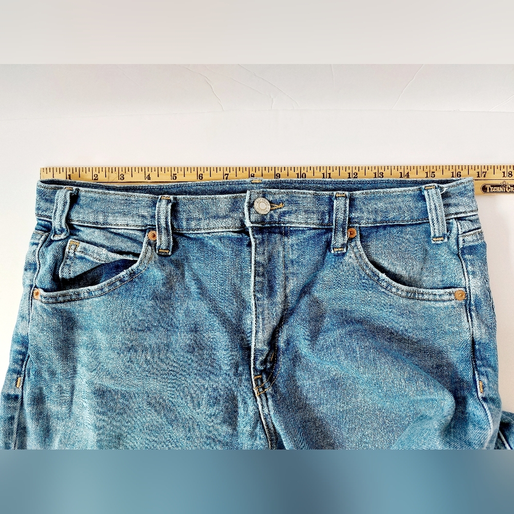 90s Loose Flare Mid Rise Jeans Gap size 30/10S Medium Wash Denim - Picture 5 of 8